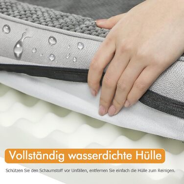 Orthopedic Dog Bed for Large Dogs - Dog Basket, Dog Sofa, Washable with Oval Foam, Dog Couch with High Rim and Non-Slip Bottom for Large Dogs, 111x80cm