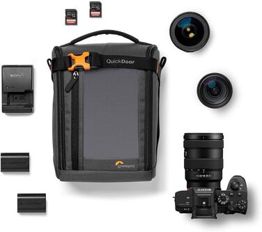 Lowepro GearUp Creator Box Large II - сумка для бездзеркальних та DSLR камер, помаранчевий колір, з QuickDoor доступом, виготовлена з перероблених матеріалів
