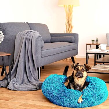 Лежанка для собак та котів Yuma Spazio, 50x70 см, тюрквіс (стійка до укусів, міцна, знімне покриття)