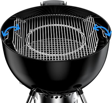 Решітка для гриля Weber 57 см (кругла), замінна частина для One-Touch, Performer, Bar-B-Kettle (срібна)