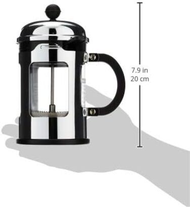 Френч-прес Bodum CHAMBORD, 0.5 л, нержавіюча сталь, захист від проливання, глянцевий