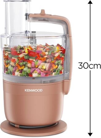 Кухонний комбайн Kenwood MultiPro Go FDP22.130GY, 900 Вт, блакитний, 1.3 л, для нарізки, натирання, пюрування та замішування тіста