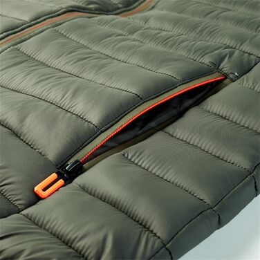 Чоловіча жилетка, утеплена, легка, тепла, для активного відпочинку, без рукавів, зимова, стегана, з коміром-стійкою, слім-силует (6XL, Оливковий (Army Green))