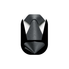 Краватка для чоловіків HISDERN на весілля з кишеньковим хустинкою, класичний візерунок, в клітинку, в горіх, бізнес-краватка та кишеньковий хустинка (Сірий)