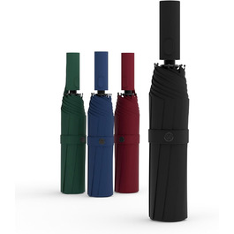 Sapor Design Premium Umbrella with Lotus Effect | Stormproof, windproof, open/close automatic | Elegant & stylish umbrella | Stylish compact umbrella (Umbrella) | ICONIC Black - Iconic