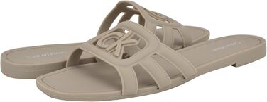 Сандалі жіночі Calvin Klein Yoana Flat Natur (38 EU) - бежеві повсякденні