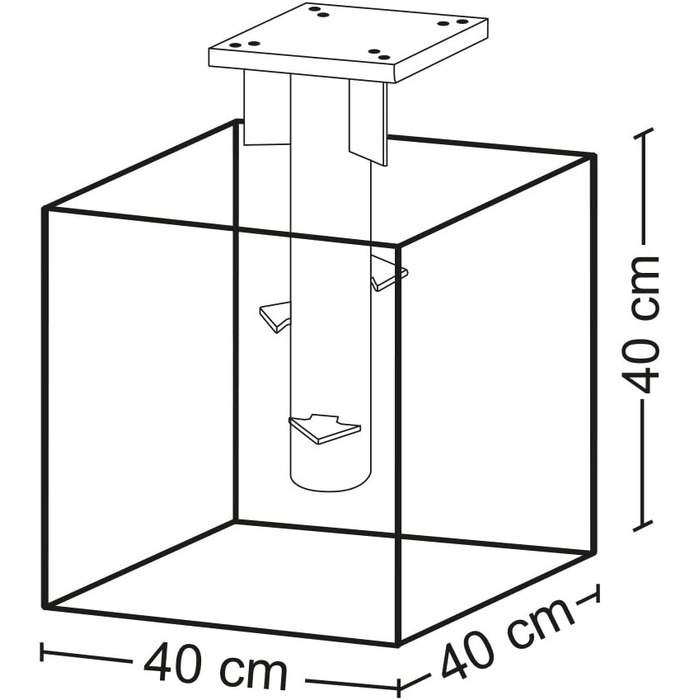 Schneider Universal Base Plate for Gazebo/Parasol Umbrellas, 897-00, for embedding in concrete, 3.8 kg, Silver