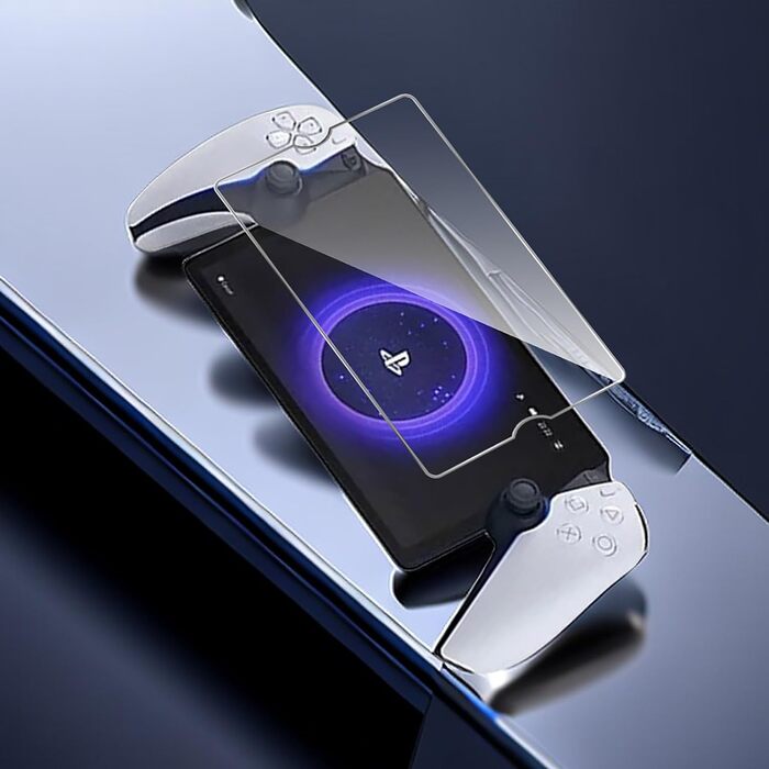 Захисне скло GIOPUEY для PlayStation Portal, 2 шт., прозоре, проти подряпин, олієстійке, висока прозорість, сумісне з чохлом