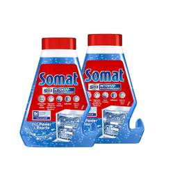 Рідкий очищувач для посудомийних машин SOMAT 5in1 Intensiv, засіб для глибокого очищення та видалення накипу, 8 x 250 мл