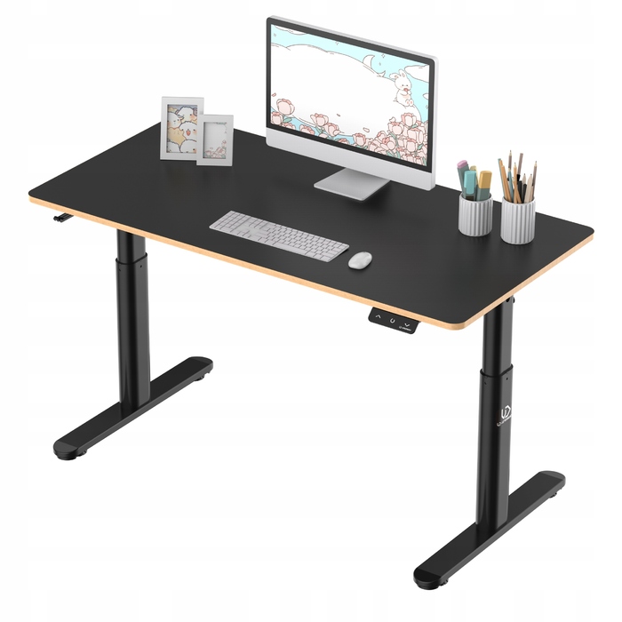 Ігровий стіл Ultradesk Pulsar 120 см, чорний, з електричним регулюванням висоти