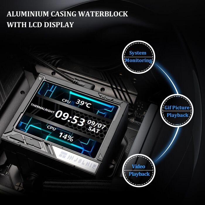 Thermalright Mjolnir Vision 360 ARGB: Смарт-рідинний кулер для CPU з IPS-дисплеєм, підтримка AM4/AM5/LGA1700/1851