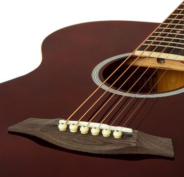 Електроакустична гітара TIGER ACG4-WH 4/4 для початківців з вбудованим 3-смуговим еквалайзером. Комплектація: Gigbag, ремінь та запасні струни. Білий колір