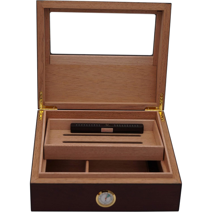 Набір для сигар Humidor Set 237 від Germanus з кристальним зволожувачем та гігрометром