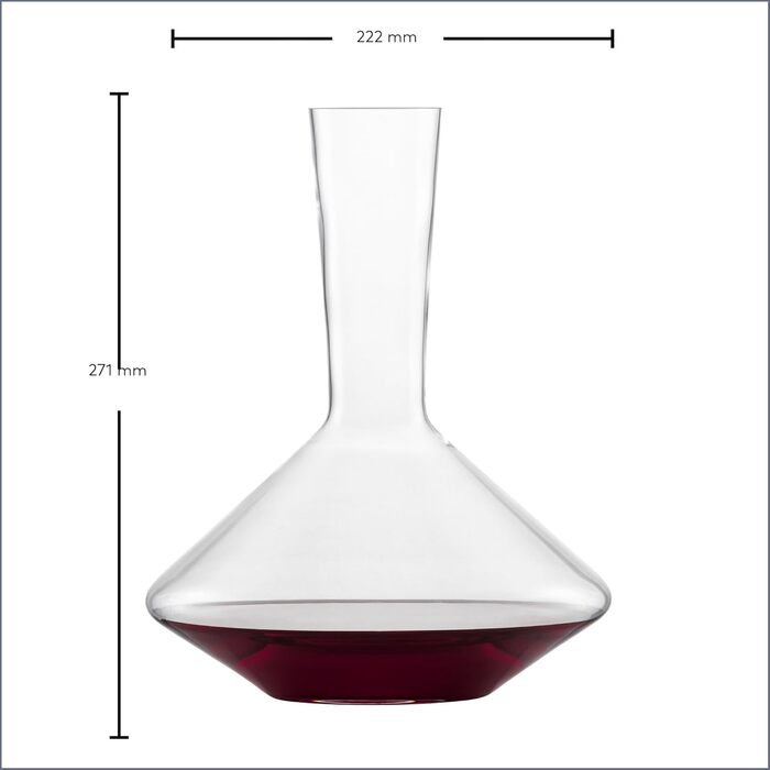 Декантер для червоного вина Zwiesel Glas Pure, 1 шт, елегантний графин з технологією Drop Protect, кришталеве скло Tritan®, вироблено в Німеччині