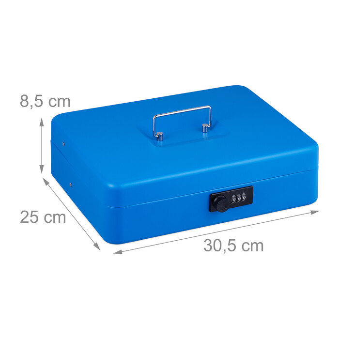 Relaxdays Cash Box Комбінація номерів Євро