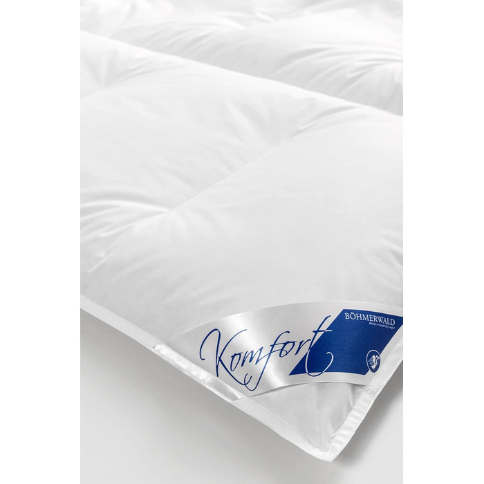 Böhmerwald Comfort 4-Chamber Box Spring Bed, 90% Down / 10% Feathers, Warmth Rating: superwarm, Size: 155 x 220 cm. Extra Warmth Rating 155 x 220 cm