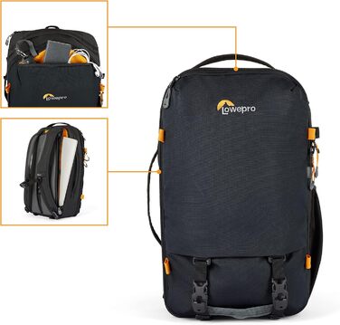 Рюкзак для камери Lowepro Trekker Lite BP 250, чорний, з відділенням для беззеркальної камери та аксесуарами