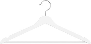 Плечики для одягу OGIVO з дерева, набір з 100 шт. – поворотний гачок 360°, вирізи на плечах, натуральне дерево (бук, береза, сосна, верба)