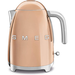 Електричний чайник Smeg KLF03PKEU 1.7L, рожеве золото, з фільтром від накипу
