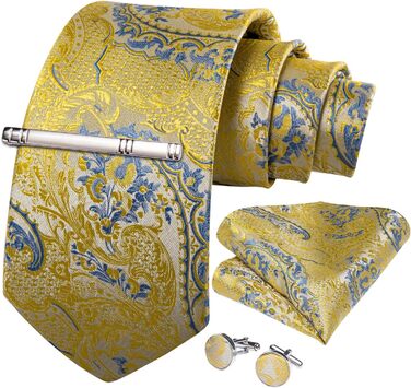 Краватка чоловіча DiBanGu світло-жовта, модна