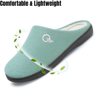 Тапочки зимові Mishansha для дому, чоловічі та жіночі, з меморі-піною, розмір 36-47, блакитні