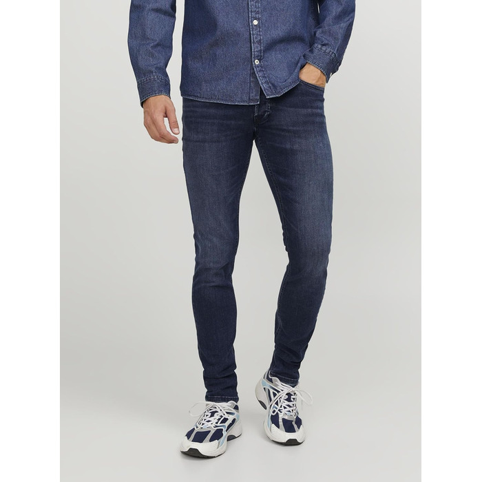 Джинси чоловічі JACK & JONES Jjiglenn Original AM 817 Noos (36W/32L, блакитний денім, класичний крій)