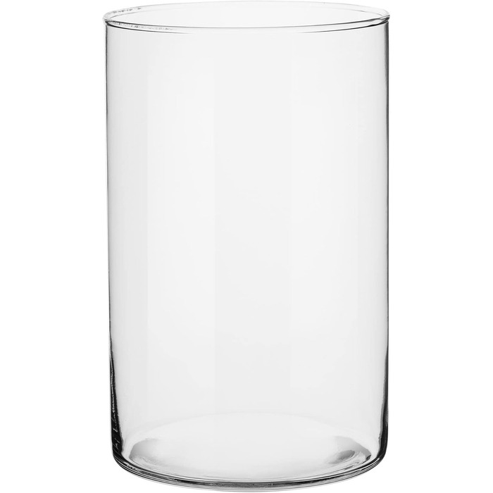 Велика скляна ваза-циліндр для декору, прозора, Trend For Home, 4900 мл, Ø 15,8 см, 21,5 см, для квітів, гілок, пампасної трави