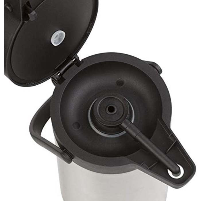 Rosenstein & Söhne Vacuum Pump Carafe: Double-walled vacuum-insulated carafe with pump system, stainless steel, 3 liters (Pump Carafe 3 liters, Coffee Dispenser 3, Insulated Mug)