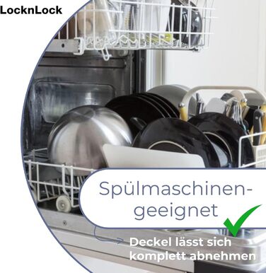 LocknLock Küchen Caddy 12L: Контейнер для зберігання продуктів з кришкою-клапаном | 35 x 23 x 27 см