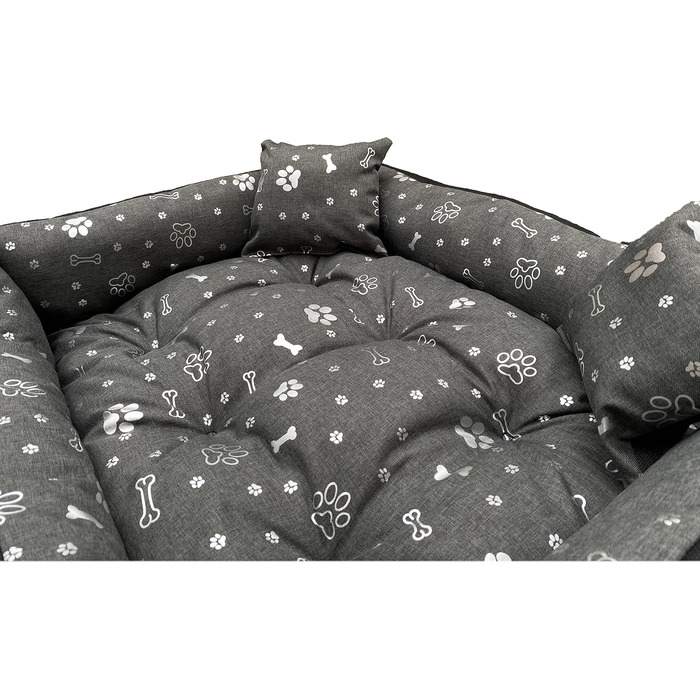 Крісло-ліжко для собак Dogs4Life Velours, 135 x 100 см | Ортопедичне, водонепроникне, з бортиком | Підходить для великих собак | Зелений велюр