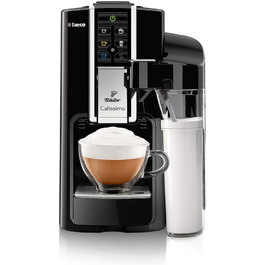 Кавова машина капсульна Tchibo Saeco Cafissimo Latte, чорна, для кави, еспресо, латте, капучино, чаю