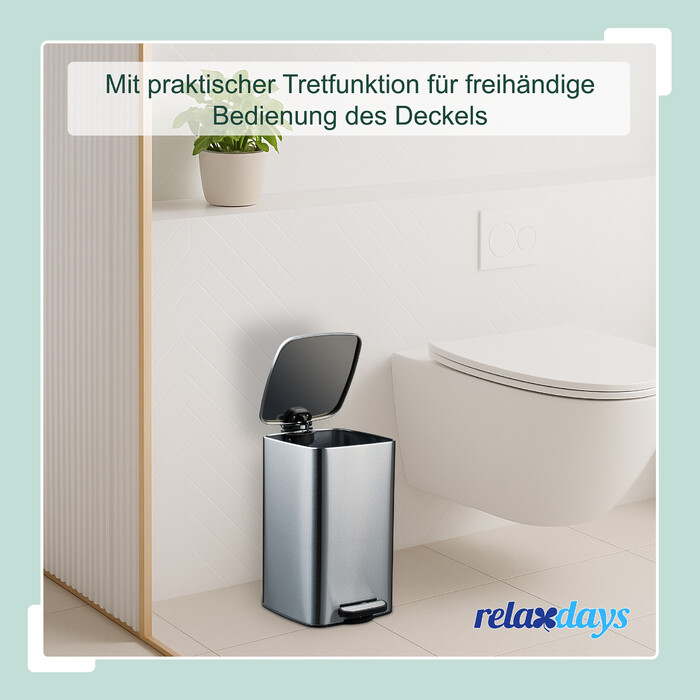 Relaxdays Square Cosmetic Container 8 Liters