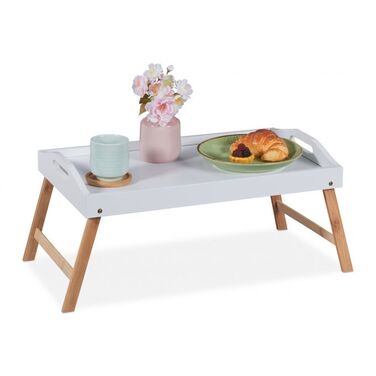 Relaxdays Folding Bed Tray