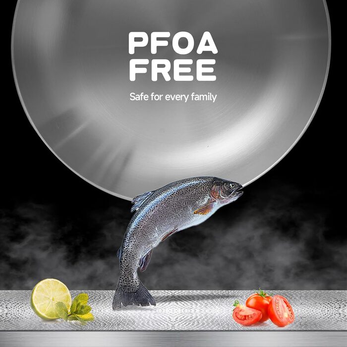 Набір сковорідок Inqibee з нержавіючої сталі 24 та 26 см - 2 шт. | Для всіх типів плит, включаючи індукцію, та духовки, безпечно мити в посудомийній машині