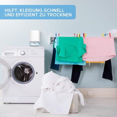 Компактний міні-зволожувач повітря - електричний, енергоефективний, видаляє плісняву та конденсат (1100 мл, білий)