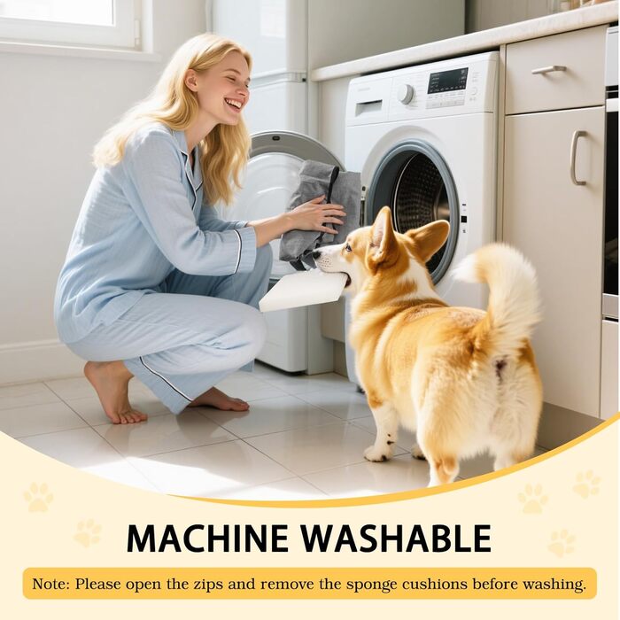 Автокрісло для собак VavoPaw: зручне ліжко для маленьких собак та котів (до 5.5 кг), сіре, універсальна консоль