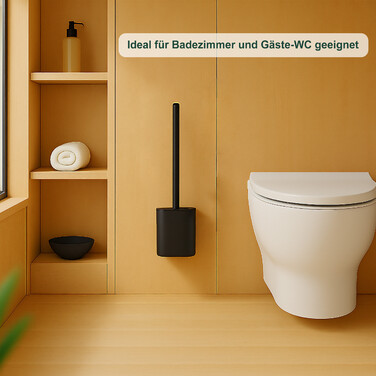 Relaxdays Toilet Brush with Wall Holder