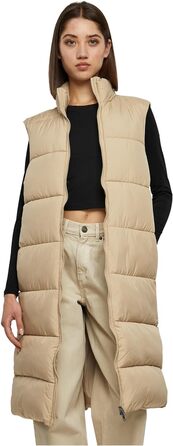 Жіночий жилет Urban Classics з пуховим наповнювачем, великий розмір 3XL, колір wet sand