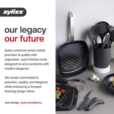 Салатниця-швидкосушарка Zyliss Swift Dry, 6л, з кришкою, BPA-free, неслизьке дно, AquaVent™ технологія, кнопка стоп, придатна для миття в посудомийній машині, сіра