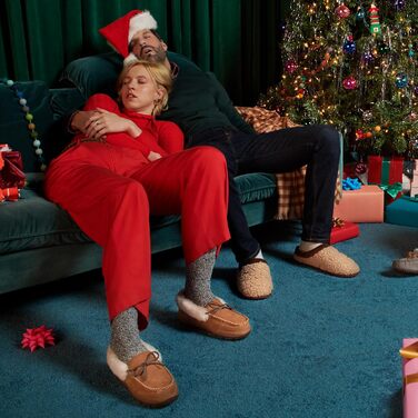 Dearfoams Чоловічі тапочки-клоги Asher з піною з пам'яті, чорні (42/43 EU)