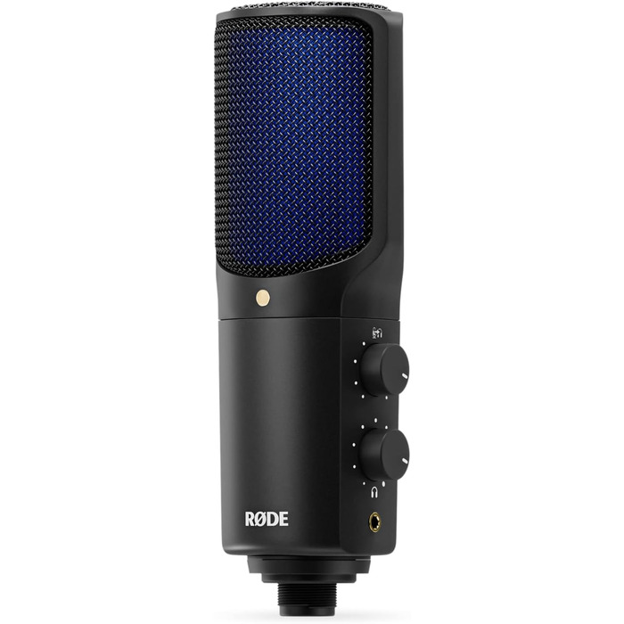 RØDE NT-USB+ Професійний USB-мікрофон для запису аудіо на комп'ютер/мобільний пристрій, чорний