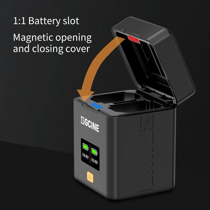 Зарядний кейс ZGCINE PS-W126 для камер з акумулятором FX NP-W126S