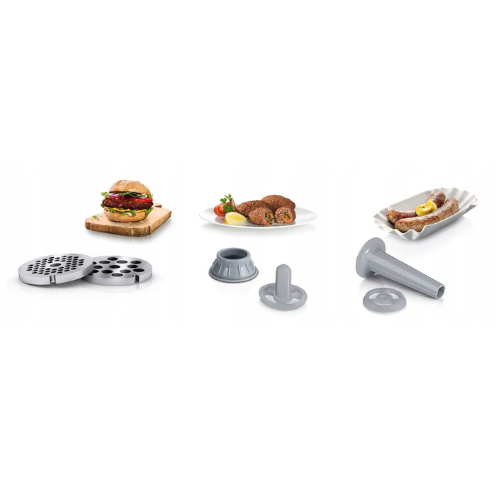 М'ясорубка Bosch MFW2520W, біла, 350 Вт
