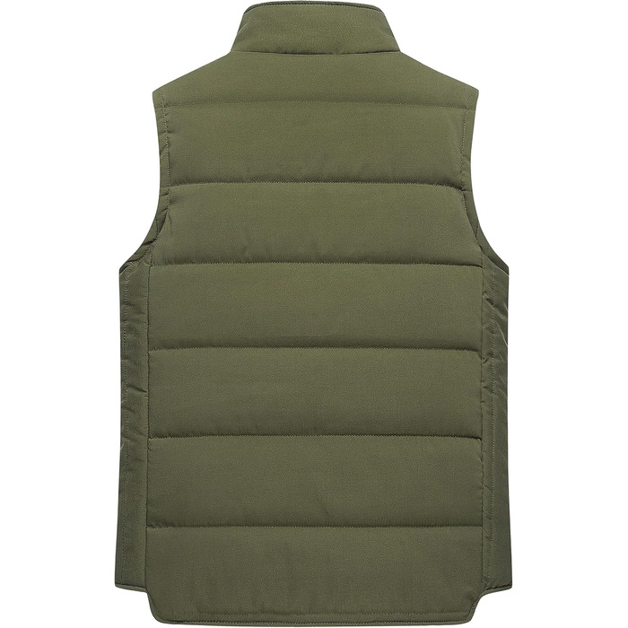 Чоловіча пухова жилетка Chrisuno Casual з капюшоном, стеганий пуховик, жилетка для активного відпочинку та катання на лижах, зелений (армійний)