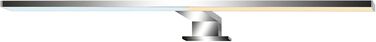BRILONER Lighting - Wall Light, LED Mirror Light, Color Temperature Control, Dimmable, Memory Function, IP44, 8W, 720 Lumens, Chrome, 8 W, Length: 60cm, 2299-018