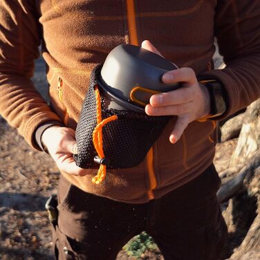 Набір посуду для кемпінгу: посуд для приготування їжі та котел для відпочинку на природі (6 предметів)