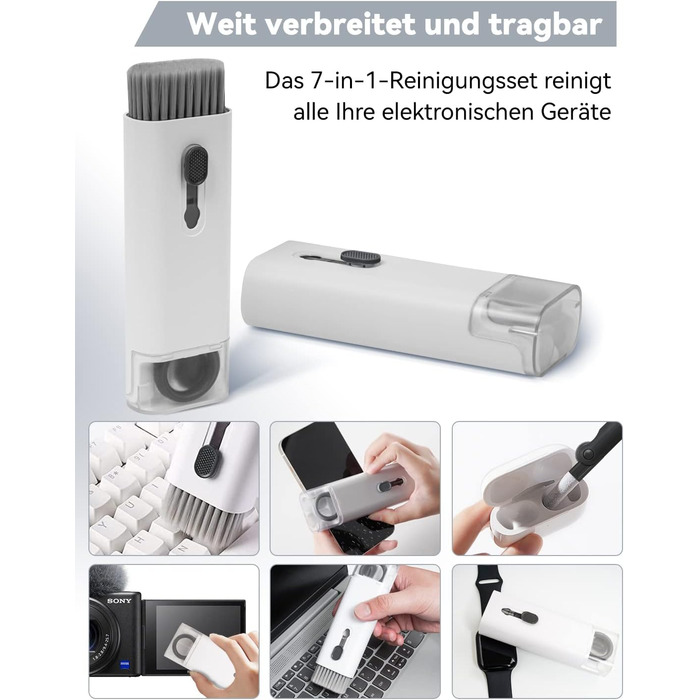 Набір для чищення 7 в 1: клавіатура, екран, AirPods Pro, ноутбук, телефон, монітор, камера