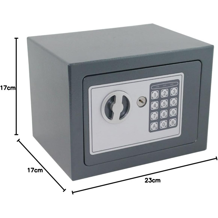 Електронний міні-сейф Safe Tresor для стін, шаф та меблів (сірий)