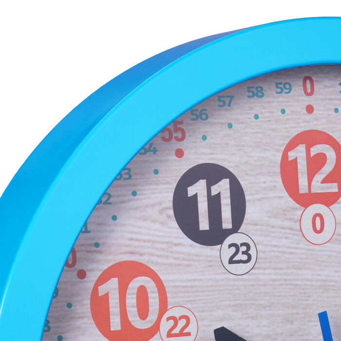Relaxdays Blue Wall Clock for Kids
