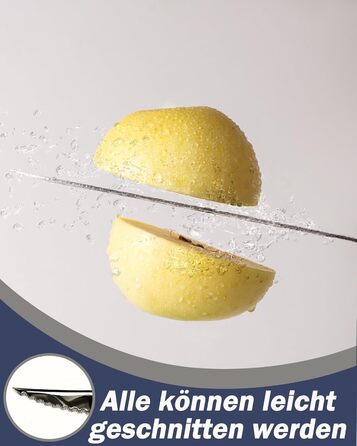 Сучасний набір столових приборів на 24 предмети: чорний, з нержавіючої сталі 18/10, з ножем 2-в-1 з хвилястим лезом, для 6 осіб